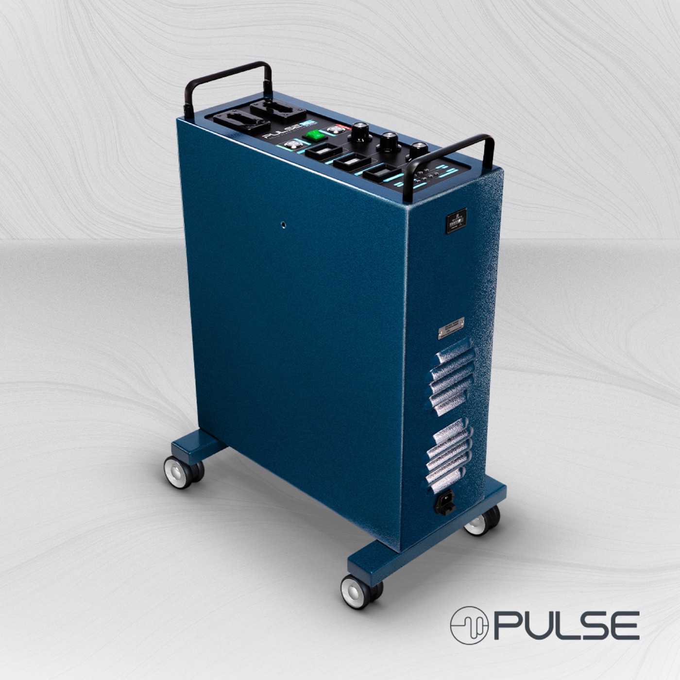 Pulse XL Pro machine — deep blue textured chassis with polished controls